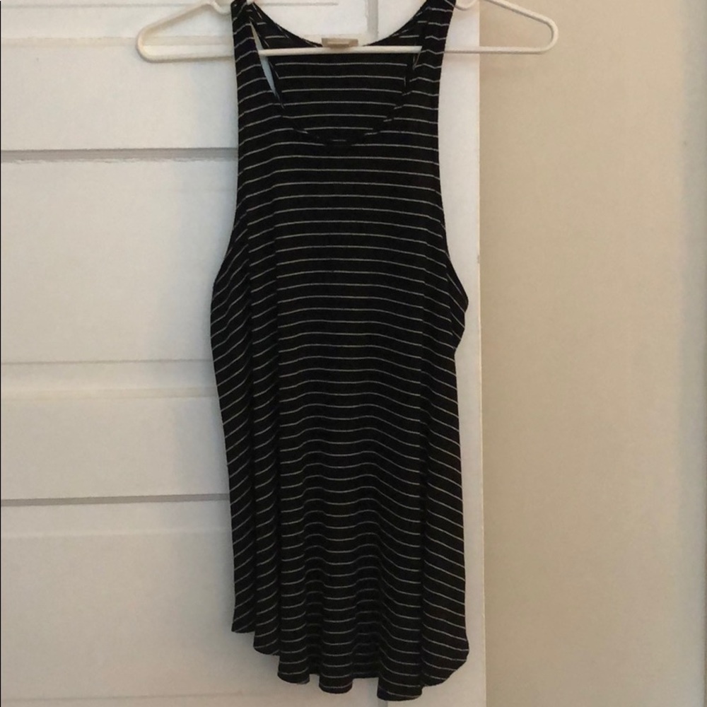 Mossimo Racerback Striped Tank, M - Picture 2 of 4